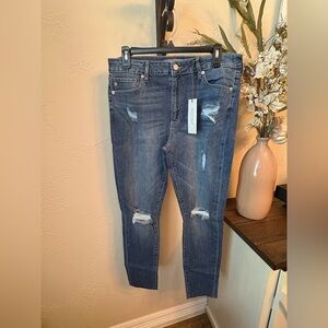 Just USA Distressed Skinny Jeans in Blue